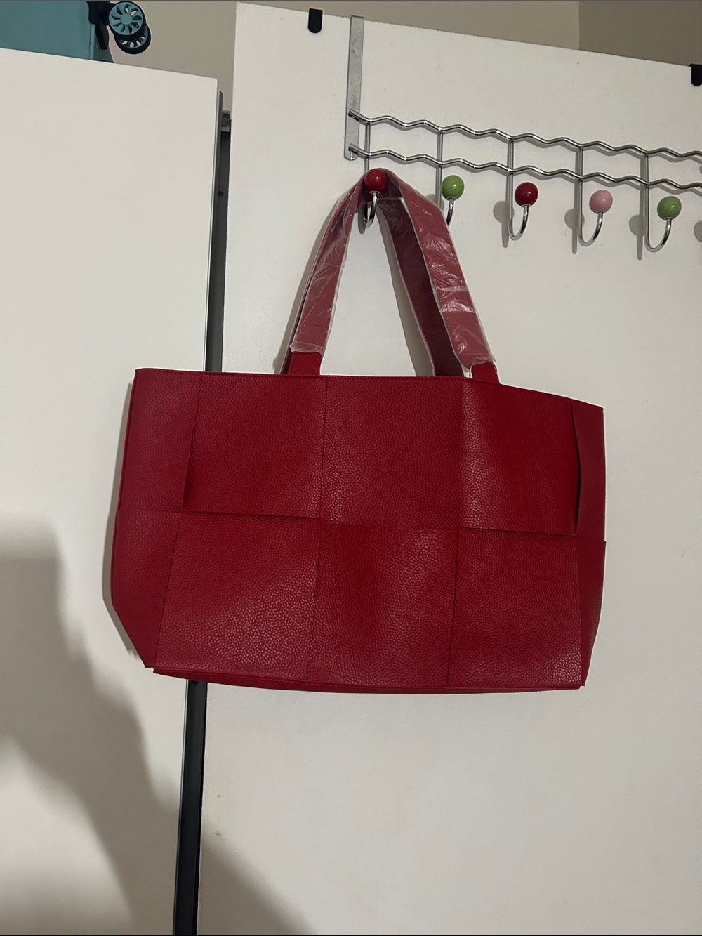 Elizabeth Arden Red Woven-Panel Tote